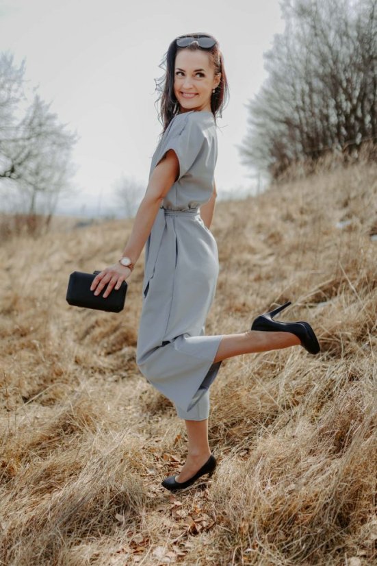 Elegantní overal ke kojení – grey