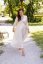 "Boho Breeze" dress - apricot - Size: M/L, Variant: For breastfeeding, Length of the sleeve: short, Length: Long, Belt: No belt, Pockets: without packets