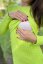 Rovné svetříkové šaty ke kojení – LIME - Velikost: M