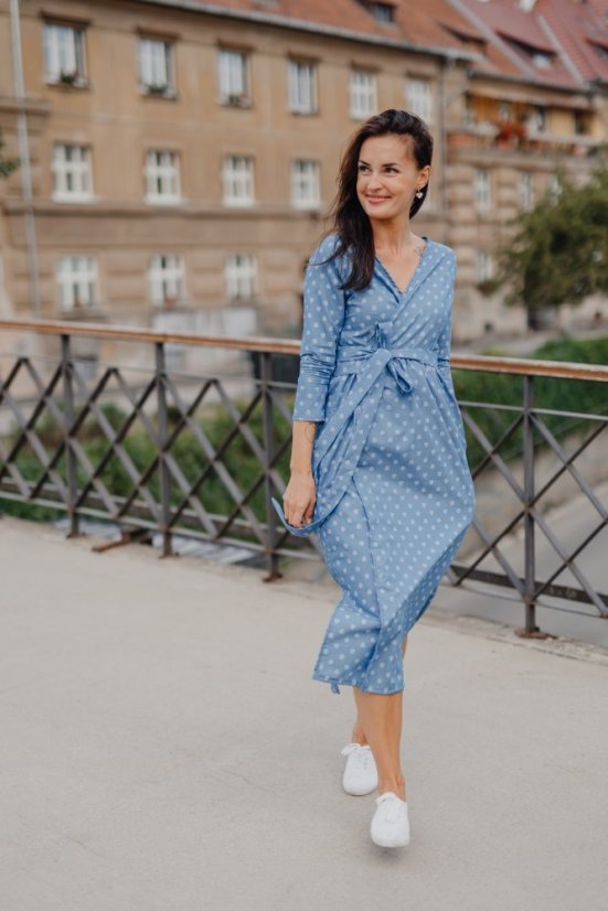 Denim wrap dress - Celeste wrap