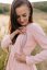 Linen dress "Harmonia pure" - powder pink - Size: XL/2XL