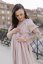 "Boho Breeze" breastfeeding dress - beige - Size: M/L