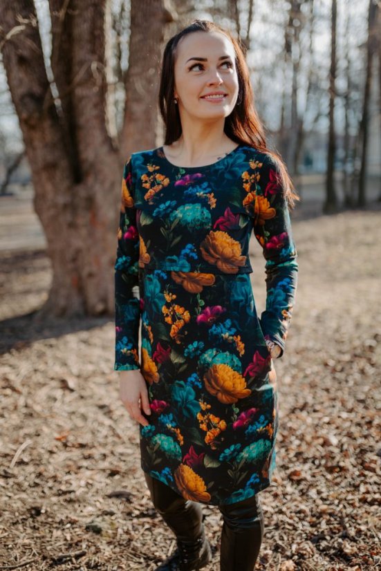 Straight dress with pockets - Melancholy