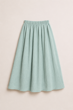 Elia Muslin Skirt - powder mit