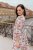 Cotton wrap dress - flowers