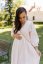 "Boho Breeze" dress - apricot - Size: M/L, Variant: For breastfeeding, Length of the sleeve: short, Length: Long, Belt: No belt, Pockets: without packets