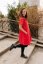 "Luna" Basic Dress - Red - Size: XXS