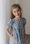 Breastfeeding "Tartana" dress - MOTHER AND DAUGHTER - blue