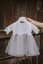 MATCHY formal nursing dress - white - grey - Size: 2XL