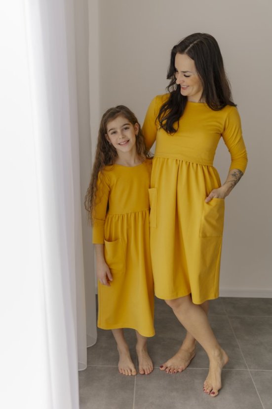 MATCHY Midi nursing dress - Mango - Size: M