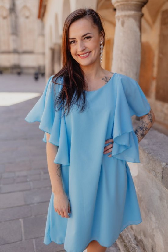 Společenské šaty – MAMA A DCERA – Modré