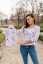 MATCHY knitted t-shirt - romantic poppies - Size: 4XL