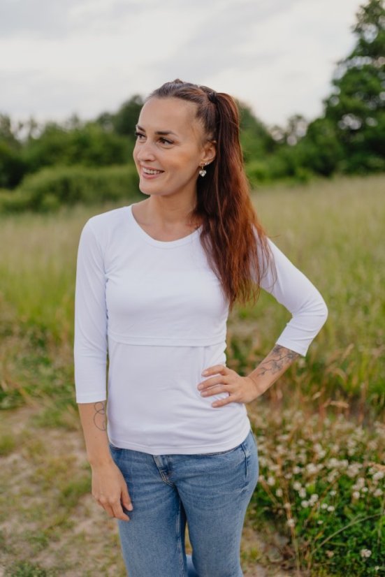 Knitted T-shirt - white