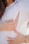 Linen nursing blouse - white