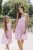 "Aurela romantic" linen dress MUM AND DAUGHTER - baby pink