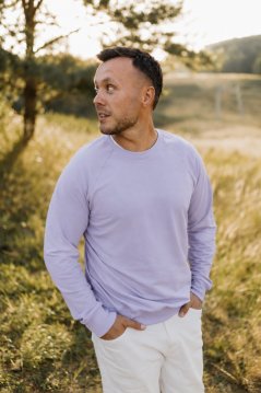 Men's sweatshirt/sweater - lila