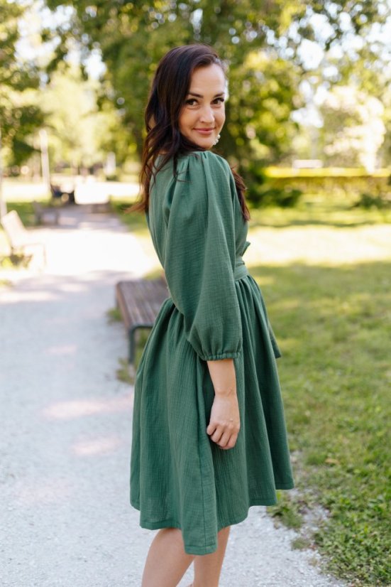 "Boho Breeze" dress - emerald - Size: 3XL/4XL