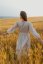 Poplin wrap dress - Ekru flowers