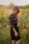 Dress "Bohemia" - gold flowers with black
