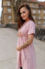"Luna" Basic Dress - Old pink