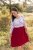 Women's dresses "Bohemia" - burgundy puppies
