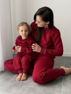 Children's warm sweatshirt without a hood - various colors