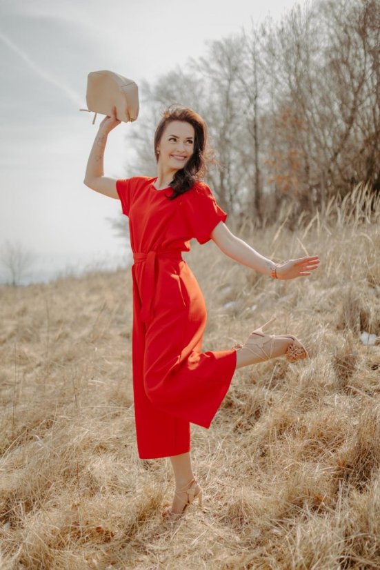 Elegant jumpsuit - Red