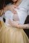 Formal dress - white - gold - Size: M, Variant: For breastfeeding