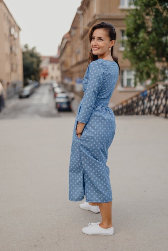 Denim wrap dress - Celeste wrap