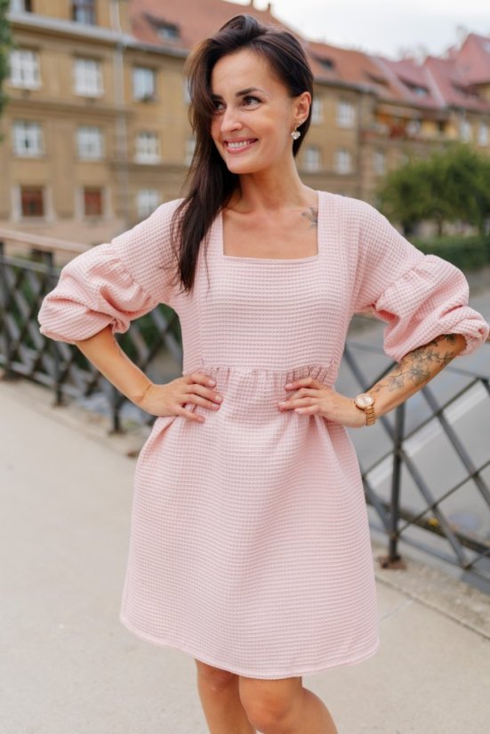 Šaty "Maison Waffle" - MÁMA A DCERA – různé barvy - Velikost: M/L