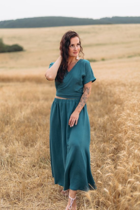 Elia Wrap Muslin Set short - Various Colors and Patterns