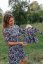 MATCHY A-line dress - watercolor daisies - Size: L