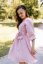 "Boho Breeze" dress MUM AND DAUGHTER - old pink - Size: M/L