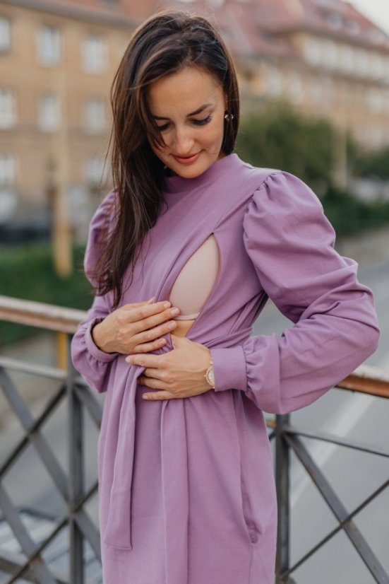 Oversize rovné šaty s roláčkem - MÁMA a DCERA – Různé barvy - Velikost: XL/2XL