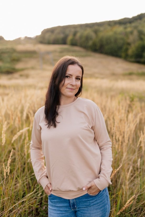 Dámská tenká mikina - různé barvy - Velikost: M/L