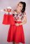 MATCHY Dress "Bohemia" Muslin - red folk - Size: XS