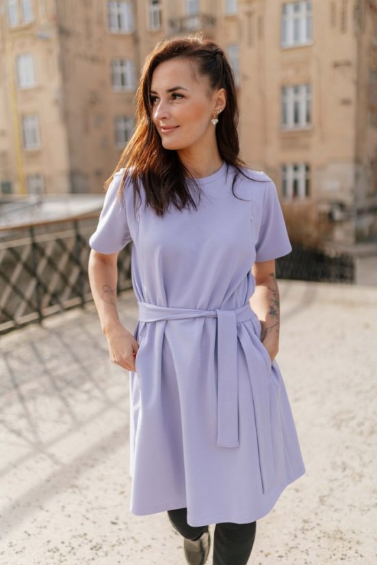 "Luna" Basic Dress - LILA - Size: 3XL/4XL