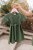Girls' dress "Luna" basic - Army green