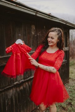 MATCHY formal dress - red