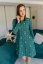 MATCHY A-line Christmas dress - Green trees