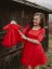 Girls' evening dress Grace - red - Children's clothing size: 68-74