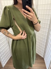 Šaty "Boho Breeze" - army green