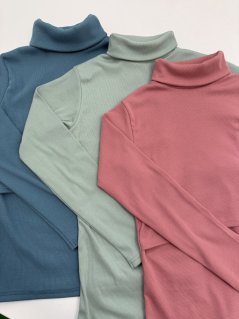 Ribbed knit nursing turtleneck - different colors