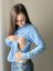 Women's nursing sweatshirt - light blue - Size: XS/S