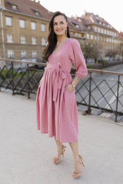 "Boho Breeze" dress - dark old pink