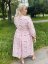 Poplin wrap dress - Pink flowers