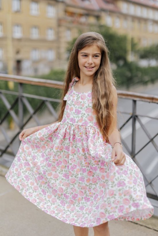 Girls "Aura" Dress  - flowers