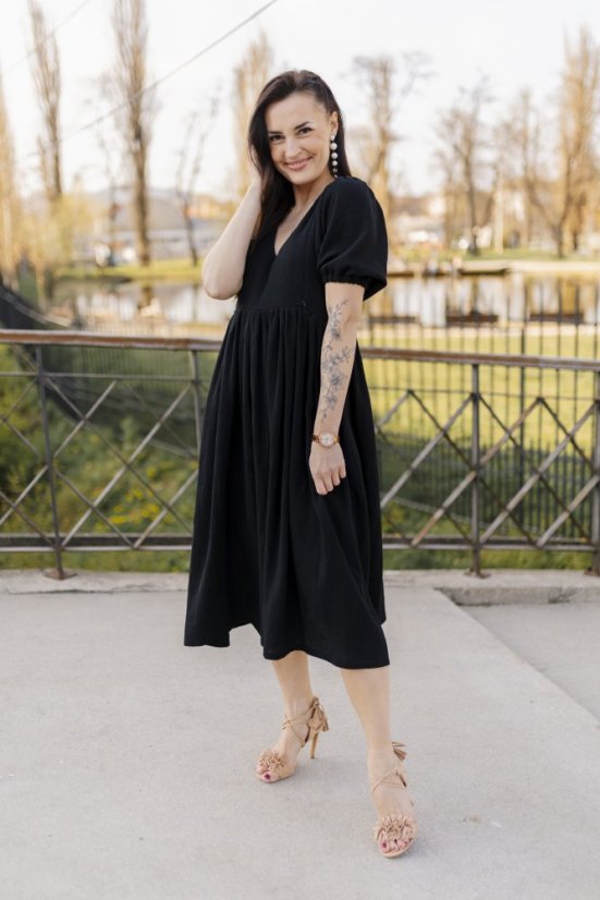 "Boho Breeze" dress - black - Size: M/L