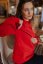 Warm Nursing Sweatshirt / Sweater  - Red