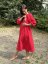 Breastfeeding "Boho Breeze" dress -Red